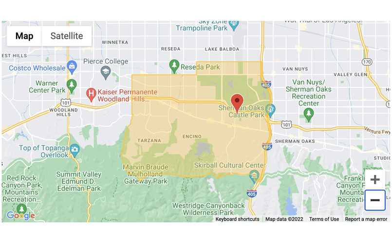 District 40 Encino Little League Boundary